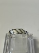 Silver ring with white stonesSize 58
