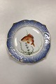 Royal Copenhagen Blåt Fiskestel Tallerken No. 19/3002