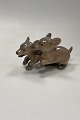 Royal Copenhagen Figur af Gravhunde Hvalpe No. 2120