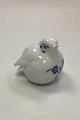 Royal Copenhagen Musselmalet Riflet figur af fugl (Rødkælk)