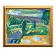 Erik Hoppe maleri. Erik Hoppe, 1896-1968, olie på lærred. Landskab Leine, Sæter, Norge 1948. Signeret. Lysmål: 56x68cm. Med ramme: 67x79cm
