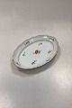 Meissen Porcelain Oval Dish, Small with Flower Design