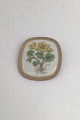 Royal Copenhagen Flora Broche / Vedhæng  Porcelæn og Sterling Sølv (Anton Michelsen).