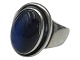 Georg Jensen sølvRing med blå labradorit sten - Str. 54