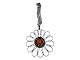 Jacob HullHuge pendant with orange middle and chain from 1960-1970