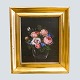 I. L. Jensens skole; Oliemaleri med blomster i vase, år 1852