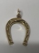 14 karat guld. Hestesko. Charms / Vedhæng.Højde 2,6 cm.