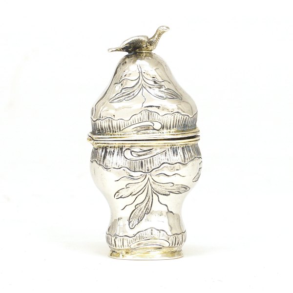 Vinaigrette, Silver. Copenhagen circa 1775. H: 7,2gr. W: 28gr