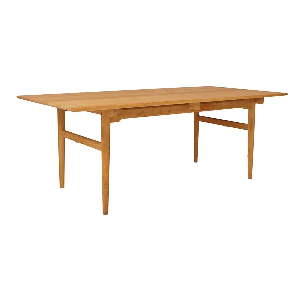 Hans J. Wegner: Spisebord i massiv eg. CH 327. H: 73cm. Plade: 94x189cm