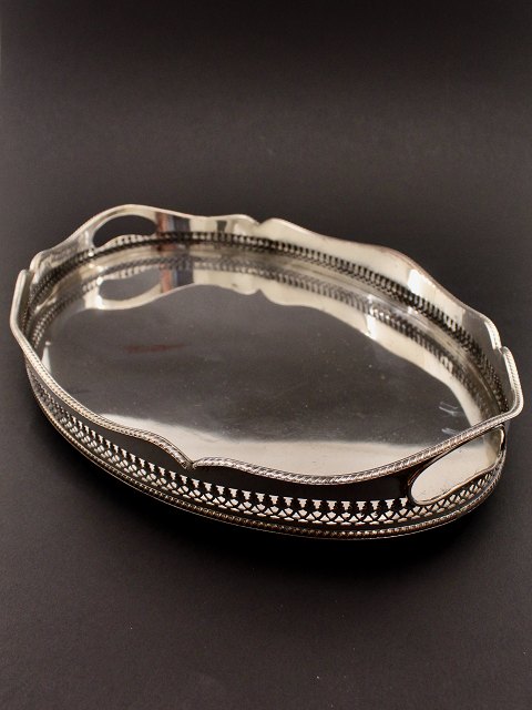 Silver plated gallery tray