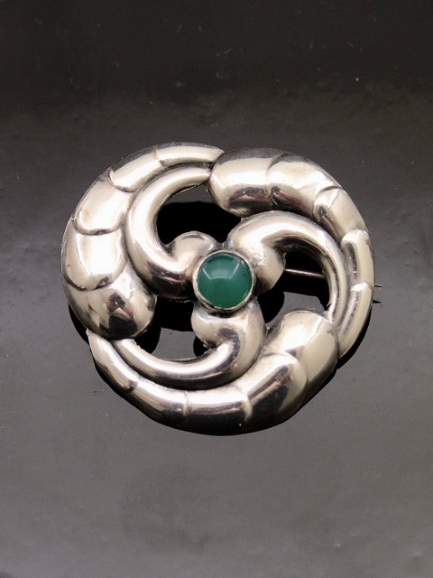 Art nouveau 830 sølv broche