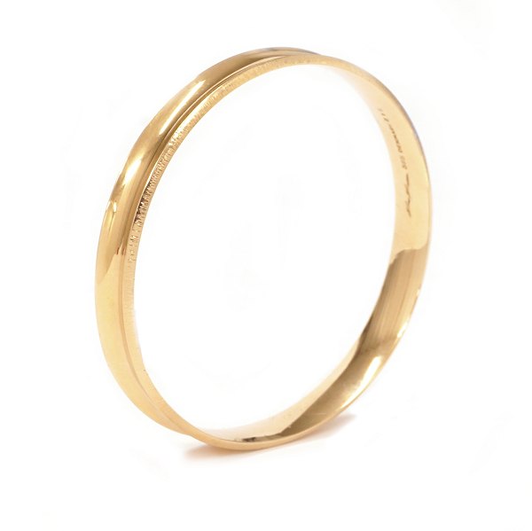 14kt gold Hans Hansen bangle #212. D inside: 6,4cm