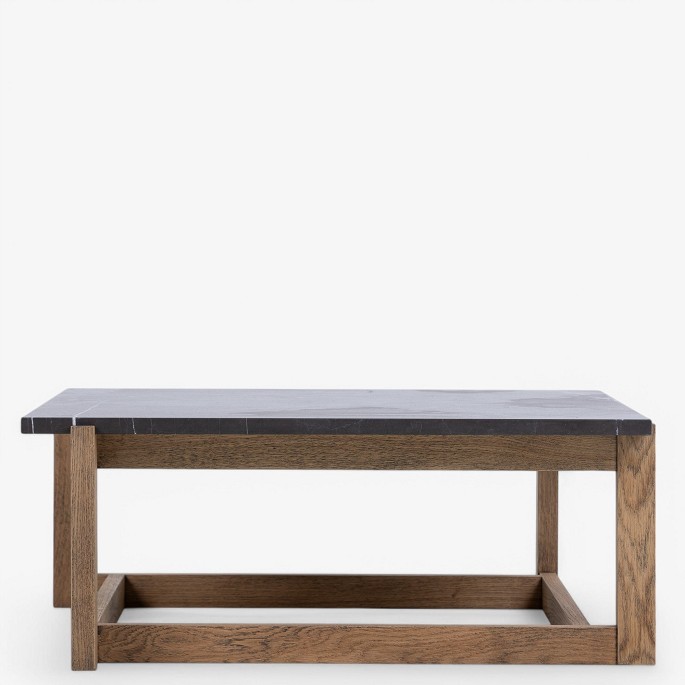 Klassik Studio.
Square coffee table with frame in smoked oak and grey marble top.
1 pc. in stock
