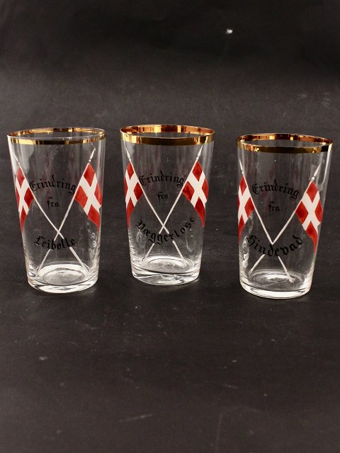 Sæt på 3 erindrings glas