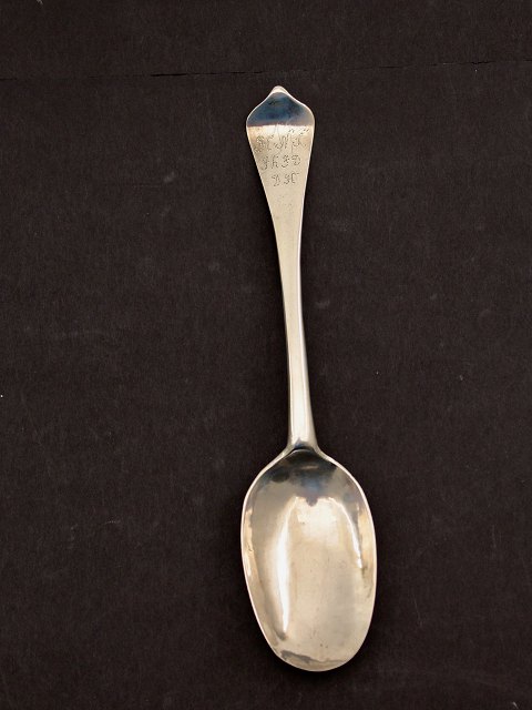 Rat tail silver spoon
