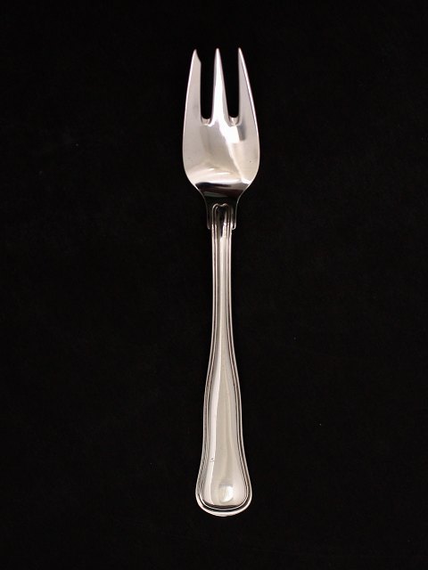 Dobbeltriflet Cohr 830 sølv kagegaffel