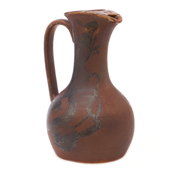 Mogens Andersen stentøjskande fremstillet for Royal Copenhagen signeret "M.A.". H: 25cm
